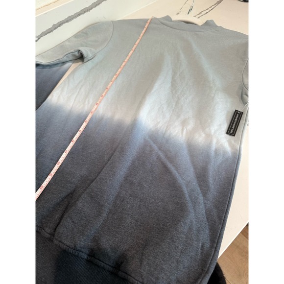 NWT BP Nordstrom Dip Dye Crew Neck Sweatshirt Black/Grey/Blue‎ Size XXS - Picture 4 of 5